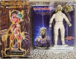 Neca Iron Maiden, Somewhere In Time Headknocker & Eddie Mummy Figure, New & Rare