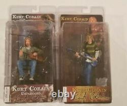 Neca Nirvana Kurt Cobain Unplugged 2 Figure Set Smells Like Teen Spirit Moc Misp