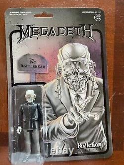 Never Released Megadeth VIC Reaction Figure Black Rare! Must Read Details