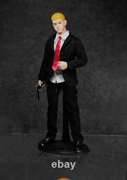 New Eminem 1/6 Action Figure, Black Suit Slim Shady Rap God fit with Red Tie