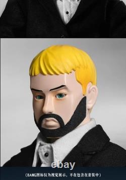 New Eminem 1/6 Action Figure, Black Suit Slim Shady Rap God fit with Red Tie