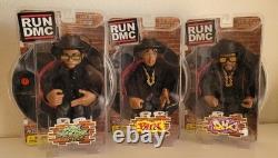 New Mezco Run DMC & Jam Master Jay Hip-Hop Rap Collectible Figurines