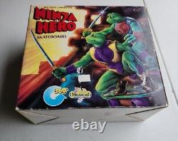 Ninja Hero Skateboard Battery Operated 360 Musical TMNT KO NOS Rare In Box