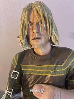 Nirvana Kurt Cobain Neca 18 Action Figure Statue With A Custom Cobain Guitar