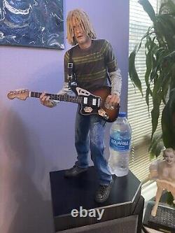 Nirvana Kurt Cobain Neca 18 Action Figure Statue With A Custom Cobain Guitar