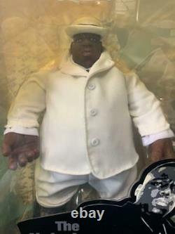 Notorious BIG Action Figure Mezco Biggie Smalls Rare Bad Boy Hip Hop White suit