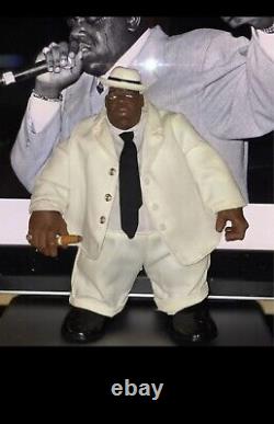 Notorious BIG Action Figure White Mezco Biggie Smalls Bad Boy Hip Hop Rare Loose
