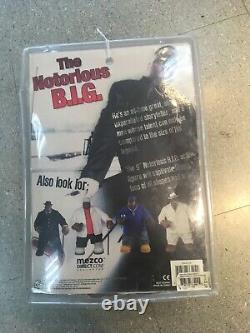 Notorious B. I. G. Action Figure by Mezco Sunglasses, Mic, Necklace withMedallion