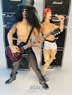 OOAK GUNS N ROSES GNRT AXEL ROSE and SLASH 12 ACTION FIGURES NEW PLEASE READ