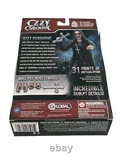 Ozzy Osbourne signed BSTAXN Action Figure Rock Music Beckett Brand New