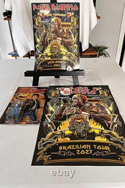 Paul Di'Anno Action Figure, Brazilian tourbook 2023 Iron Maiden Heavy Metal