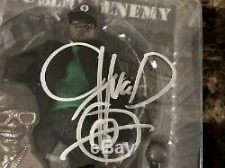 Public Enemy Signed Action Figure Toy Statue Set Chuck D Flavor Flav Hip Hop BAS