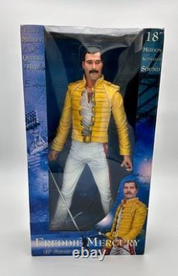 QUEEN Freddie Mercury 18 Figure Motion Activated Sound NECA 2006 IN BOX