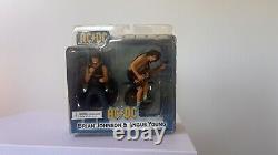 RARE AC/DC Brian Johnson & Angus Young Figure Pack NECA 2007 Brand New Sealed