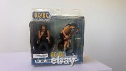 RARE AC/DC Brian Johnson & Angus Young Figure Pack NECA 2007 Brand New Sealed