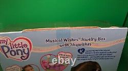RARE My Little Pony G3 Musical Wishes Jewelry box with Skywishes set 2005 Bonus