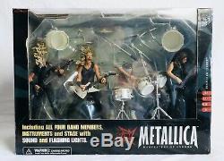 RARE NIB 2001 McFarlane Metallica Harvesters of Sorrow Figures and Stage Set