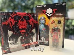 RED SHADOWS BLOOD WOLF Figure & Music Vinyl Skeletron Series Roboskull MK II