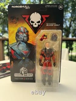 RED SHADOWS BLOOD WOLF Figure & Music Vinyl Skeletron Series Roboskull MK II