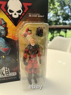 RED SHADOWS BLOOD WOLF Figure & Music Vinyl Skeletron Series Roboskull MK II