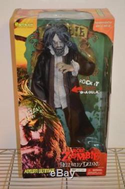 ROB ZOMBIE Hellbilly Deluxe Action Figure Rock Doll FREE SHIPPING White Zombie