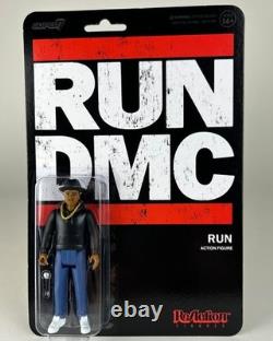 RUN DMC Set of 3 Action Figures RUN, DMC, JAM MASTER JAY ReAction 3 3/4 RARE