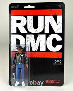 RUN DMC Set of 3 Action Figures RUN, DMC, JAM MASTER JAY ReAction 3 3/4 RARE