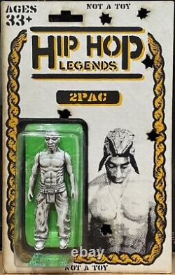 RYCA Hip Hop Legends 2Pac Tupac Action Figure RARE WHITE VERSION Hand #'d 17/20