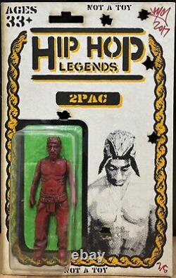 RYCA Hip Hop Legends 2Pac Tupac Figure RARE COLORWAY RED VERSION Hand #'d 2/5