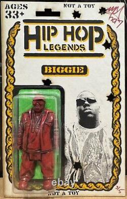 RYCA Hip Hop Legends Notorious BIG Figure RARE COLORWAY RED VERSION Hand #'d 3/5