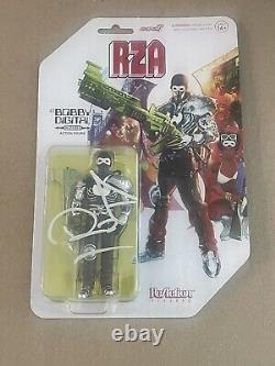 RZA Wu-Tang Clan Signed Super 7 Bobby Digital Action Figure RARE JSA COA BAS