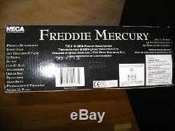 Rare 2006 Freddie Mercury 18 Motion Activated Figure by NECA-New In Box-Queen