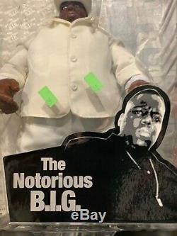 Rare! 2006 Mezco The Notorious Big Action Figure White Beige Suit Biggie New