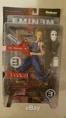 Rare Eminem Slim Shady Action Figure Still In Box VG/Mint Art Asylum Chainsaw+