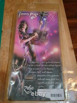 Rare JIMMY PAGE Led Zeppelin Action Figure Guitar Amp ZOSO New in Box Rare