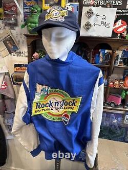Rare MTV Rock N' Jock Staff Jacket Hat & 2 Pin Combo Field Worn Pepsi Vintage