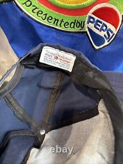 Rare MTV Rock N' Jock Staff Jacket Hat & 2 Pin Combo Field Worn Pepsi Vintage