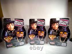 Rare Mezco Run DMC Action Figures Set Of 3 Run, Dmc, Jmj. New Unopened