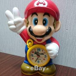 Rare Super Mario World Clock Toy Nintendo Japan Music Mario Bros Figure USED