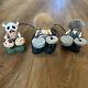 Rare Vintage Bandai Caveman Drummers 3 Piece Set Battery Powered Musical Toy