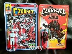 ReAction Super7 Czarface #2 Blue Variant & Czar Noir 3.75 Figure Lot MINT MOC