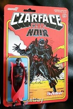 ReAction Super7 Czarface #2 Blue Variant & Czar Noir 3.75 Figure Lot MINT MOC