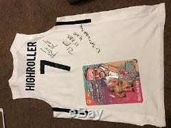 RiFF RAFF autographed jersey and trap toys peach panther action figure