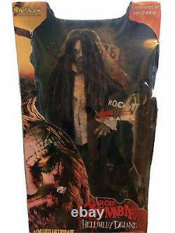 Rob Zombie Hellbilly Art Asylum 18 Doll with Sound 2001 Horror Figure Halloween