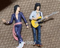 Rolling Stones Mick Jagger and Keith Richards NECA 7-inch figures loose