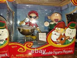 Rudolph Figures Playpack Musical Set Memory Lane Forever Fun RARE Christmas