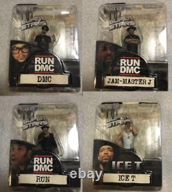 Run DMC Jam Master ICE T Figure 4 Set Mezco Toyz Hiphop Doll Collection WithCase