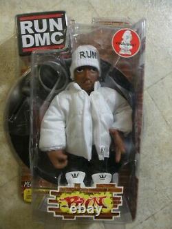 Run-dmc Mezco White Outfits Action Figure Set (3) Rare Kid Robot Exclusive