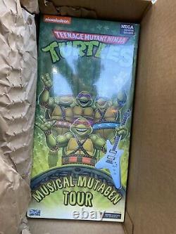 SDCC 2020 NECA Musical Mutagen Tour 4 Pack Ninja Turtles MEDIUM Complete New