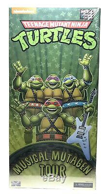 SDCC 2020 NECA TMNT Ninja Turtles Musical Mutagen Tour Figure 4-pack In Hand